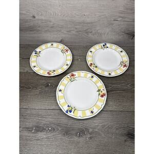 Homecraft Noritake Summer Estate 8 1/2" Salad Plates Set Of 3